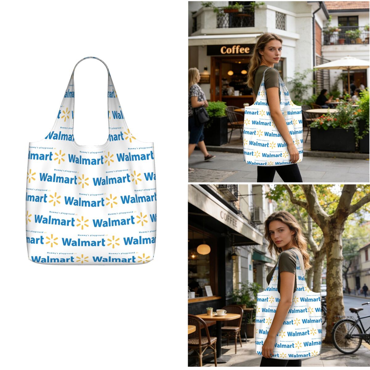 Women Bags Walmart - Walmart boodschappentas van canvas, grote capaciteit,