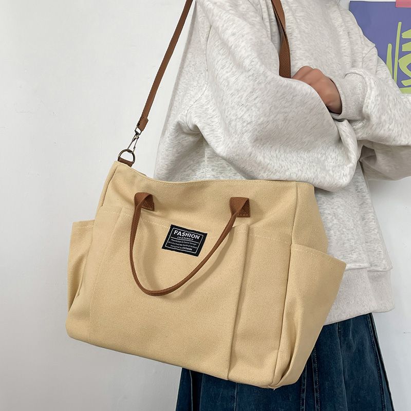 Women'S Work Bags Tote - Grote canvas draagtas voor dames, minimalistische