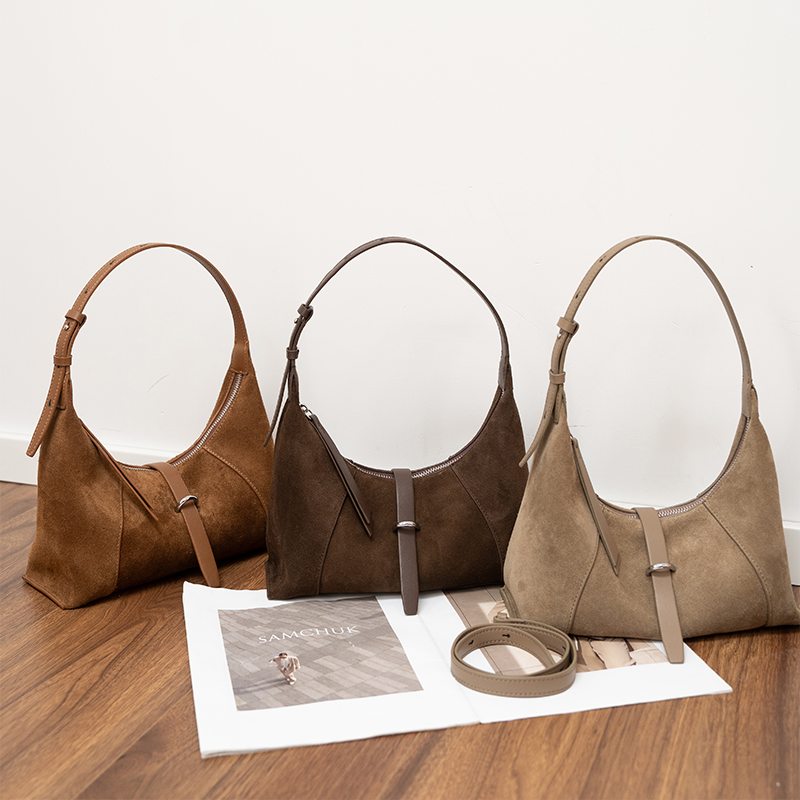 Women'S Work Bags Designer - Dames suède handtas designer stijl modieuze