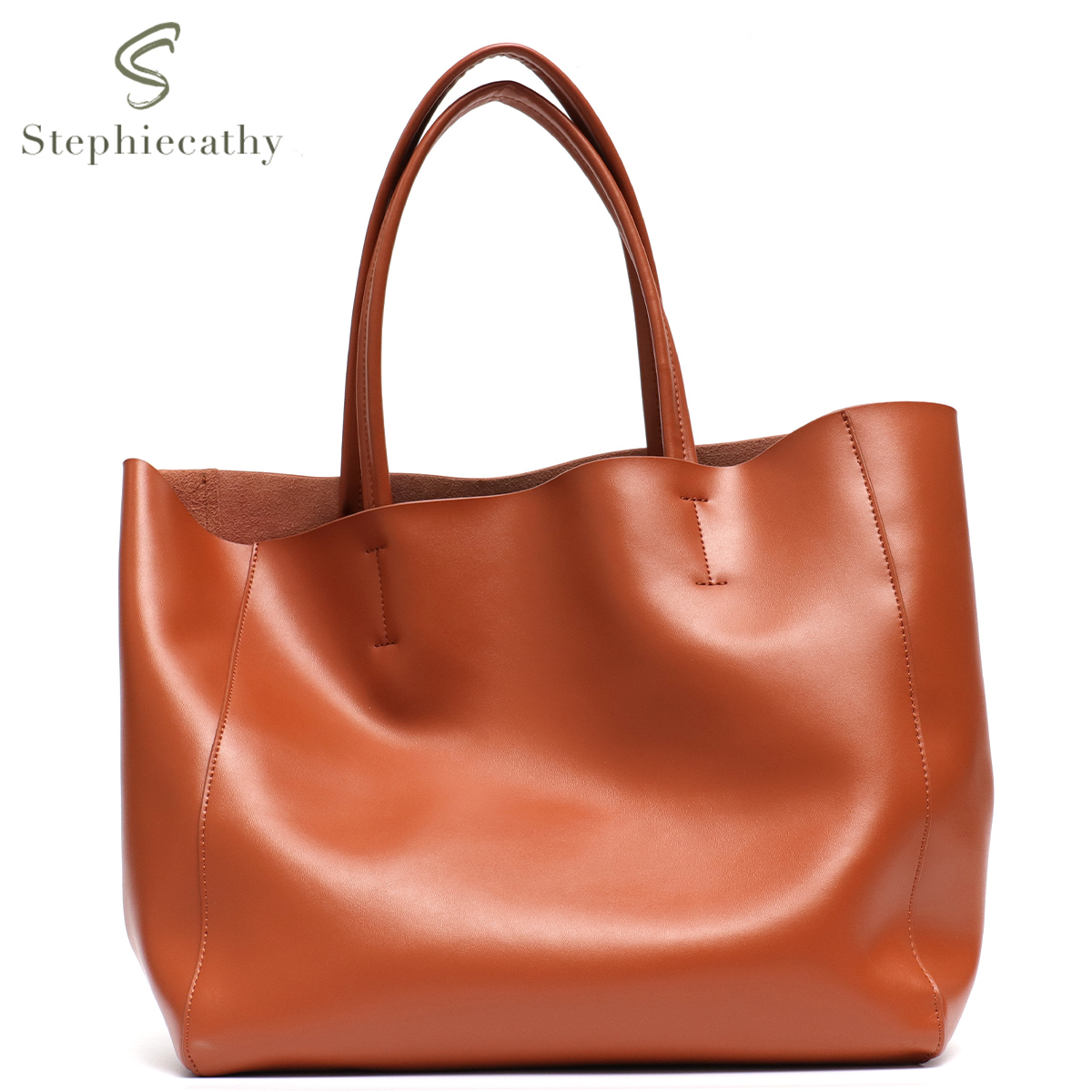 Women'S Work Bags Tote - Minimalistische grote draagtas Dames Modieus echt