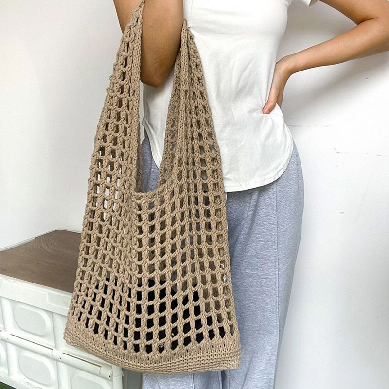 Crochet Market Bag - Mode Gehaakte Tassen Voor Dames Zomer