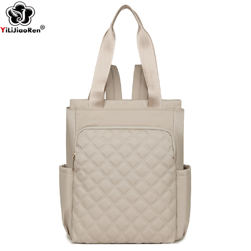 Women Bags Laptop - Mode geruite rugzak Dames waterdichte nylon