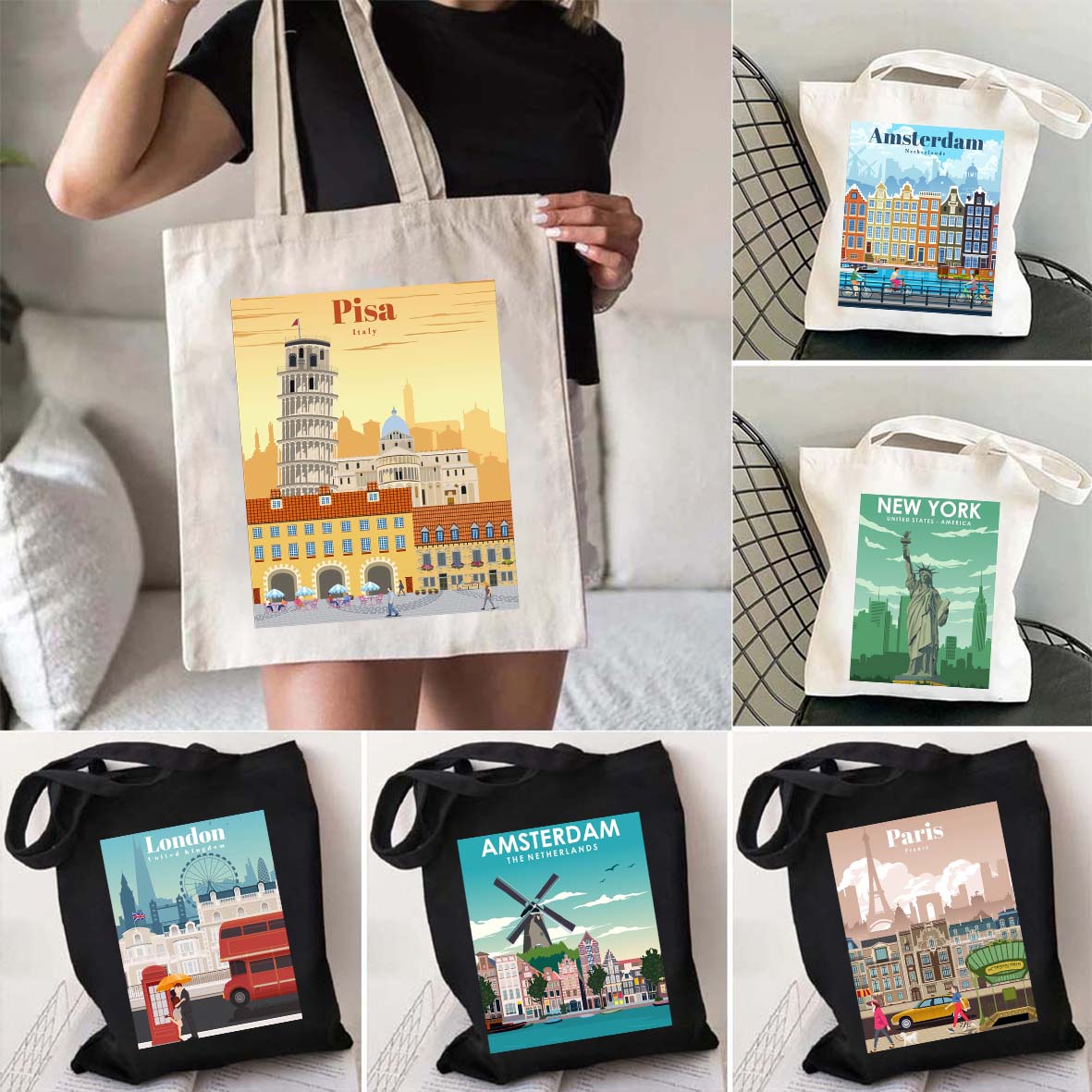 Women Bags In Dubai - Stad New York Parijs Londen Dubai