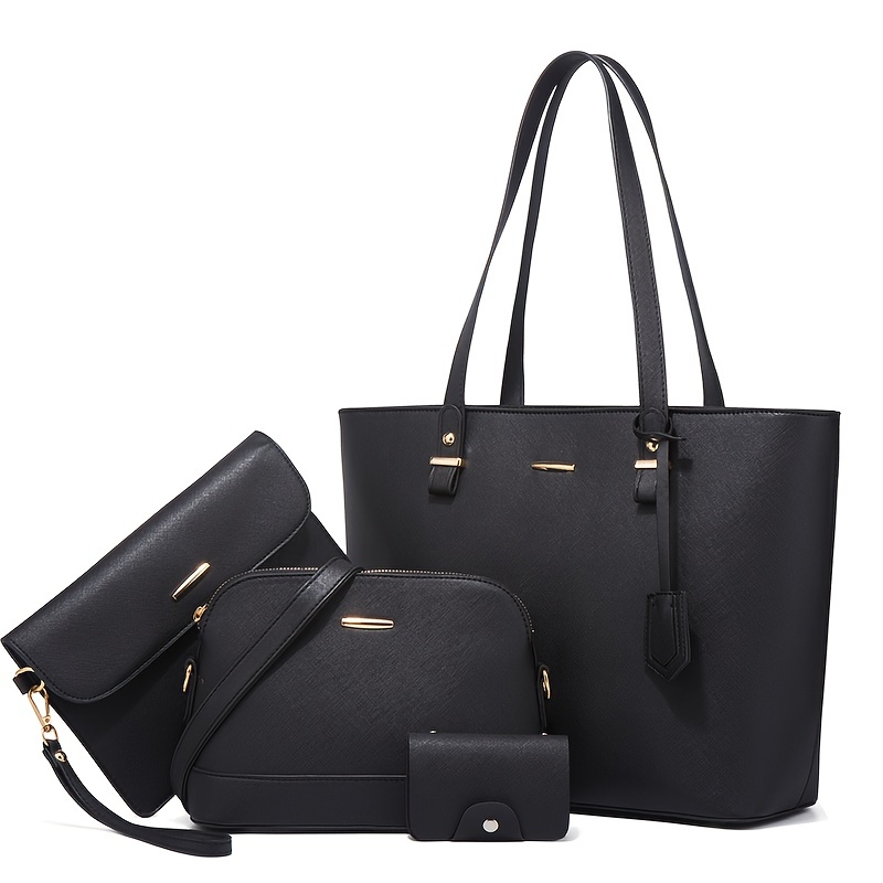 Women'S Bags For Work - 4 stuks mode damestassensets effen kleur