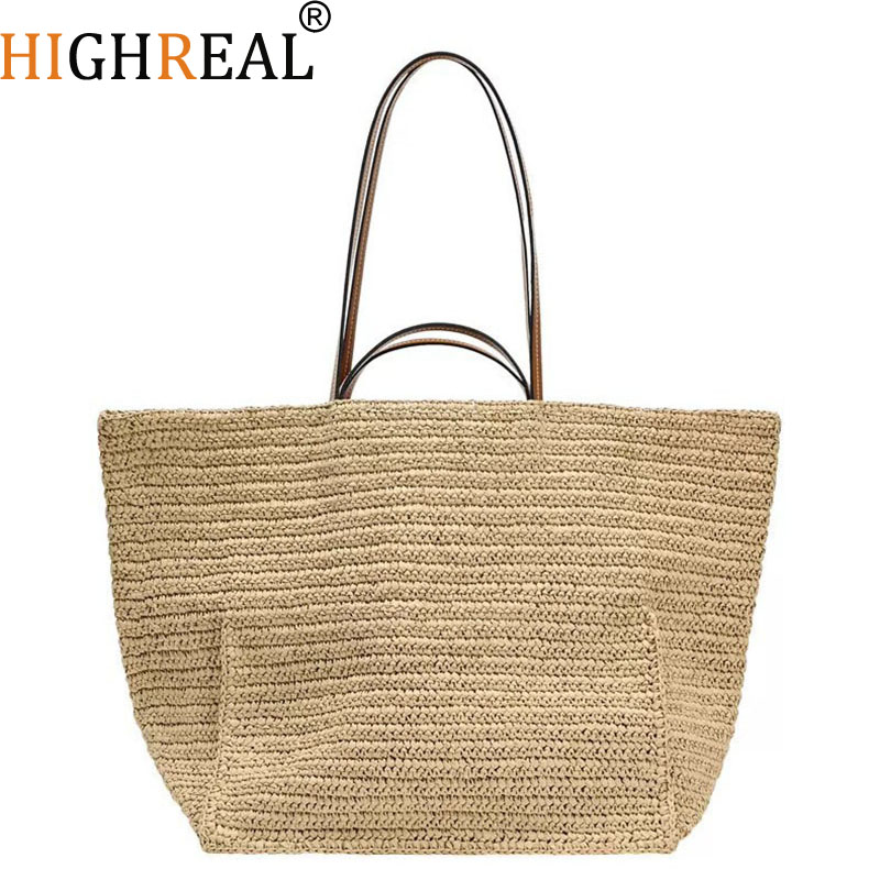 Crochet Market Bag - Vrouwen Shouder Boheemse Stro Onderarm Zomer