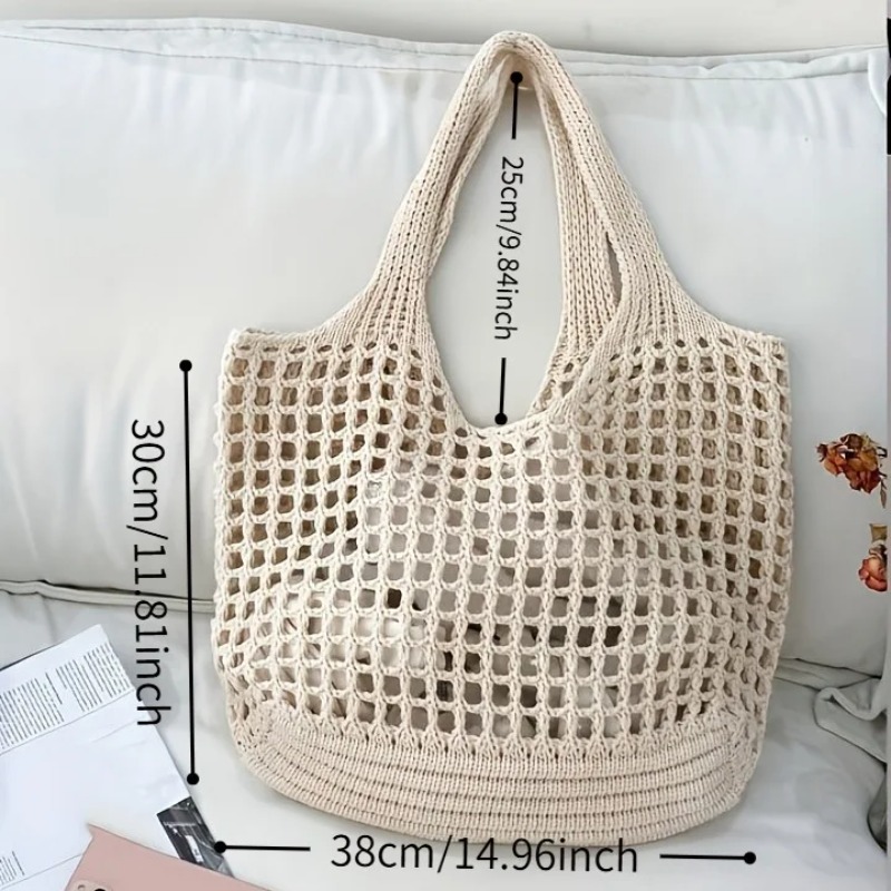 1pc gehaakte mesh draagtas, ad - Crochet Market Bag recensie en prijs