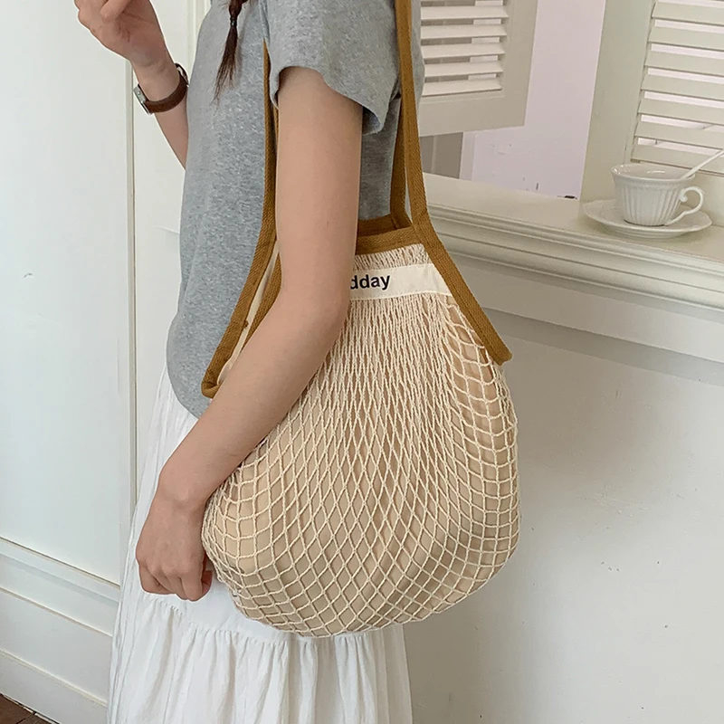 Zomerstrand Lichtgewicht holle - Crochet Market Bag recensie en prijs