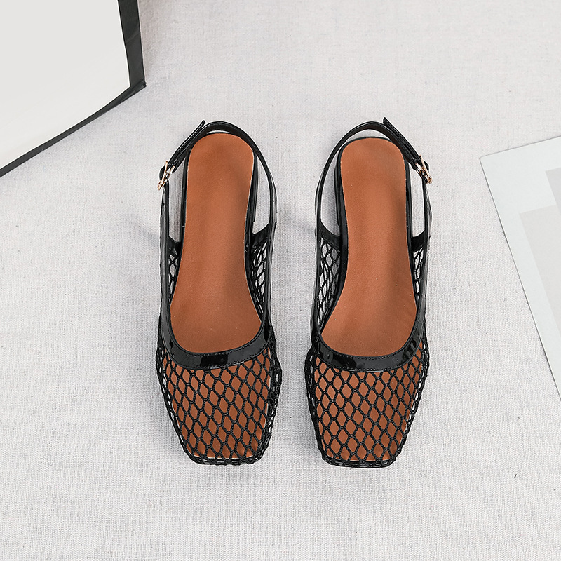 Mesh vierkante teenslippers ta - Women'S Japanese Bags recensie en prijs