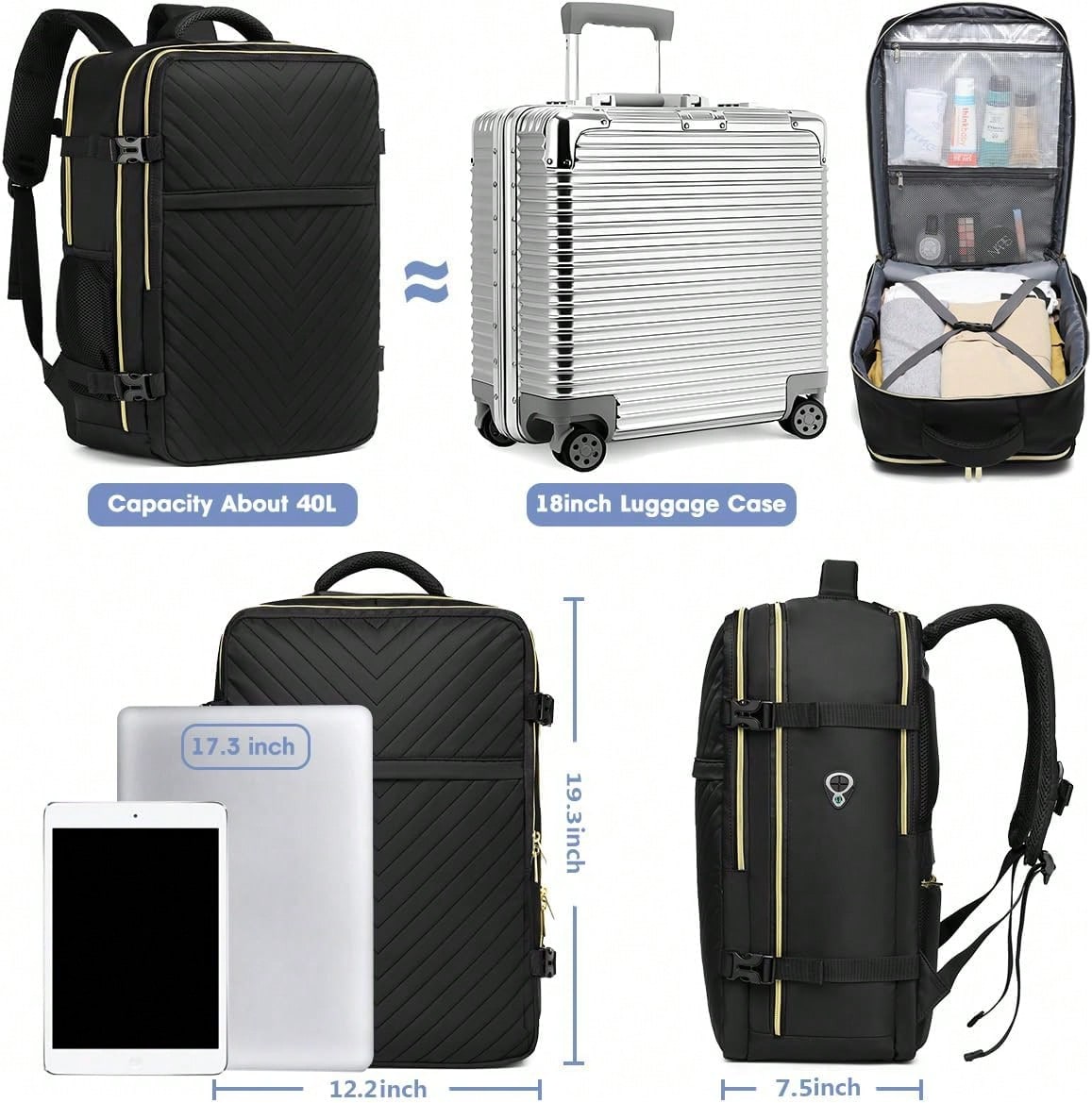 Grote handbagage reisrugzak -  - Women'S Bags Travel recensie en prijs