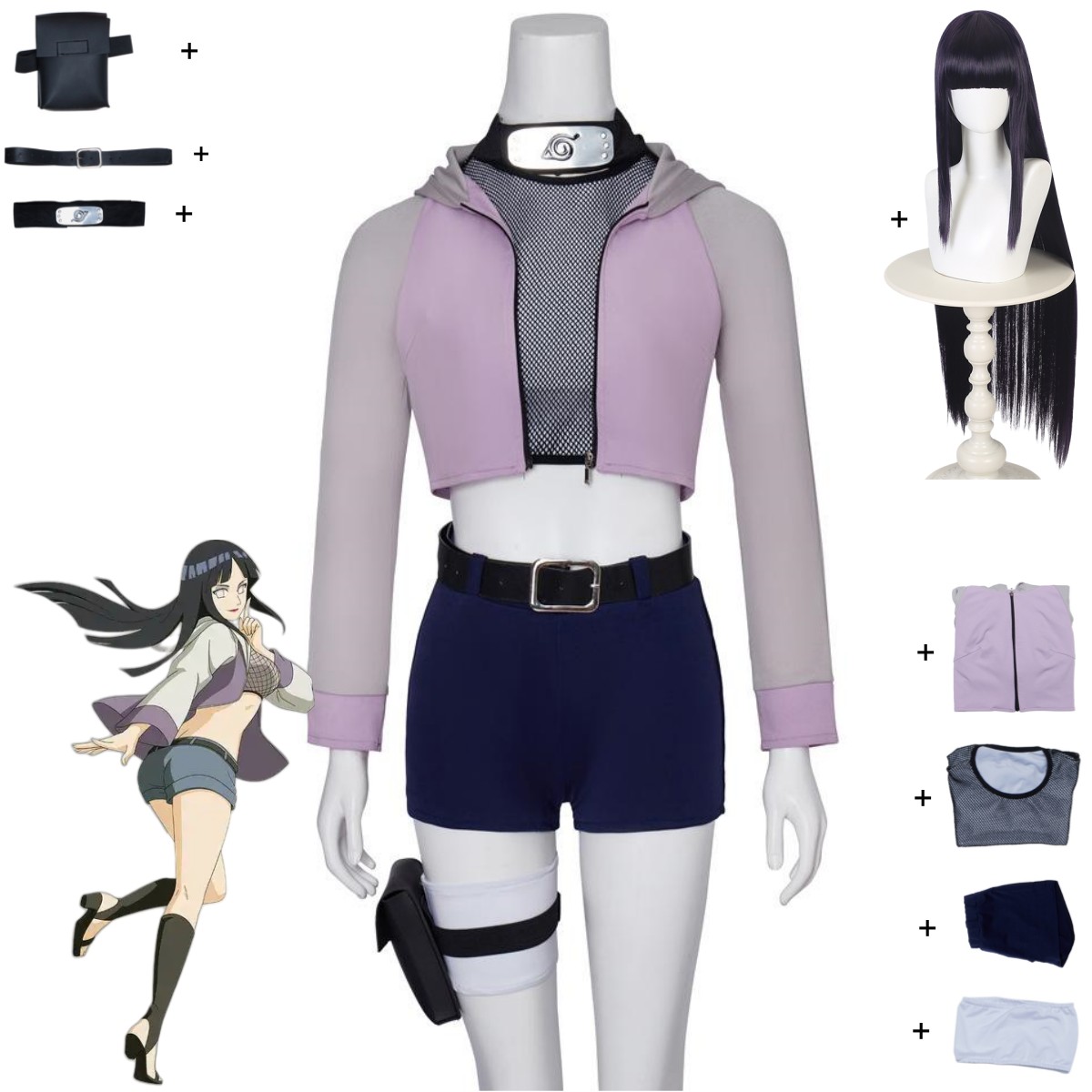 Anime Hyuga Hinata Cosplay Kos - Women'S Japanese Bags recensie en prijs