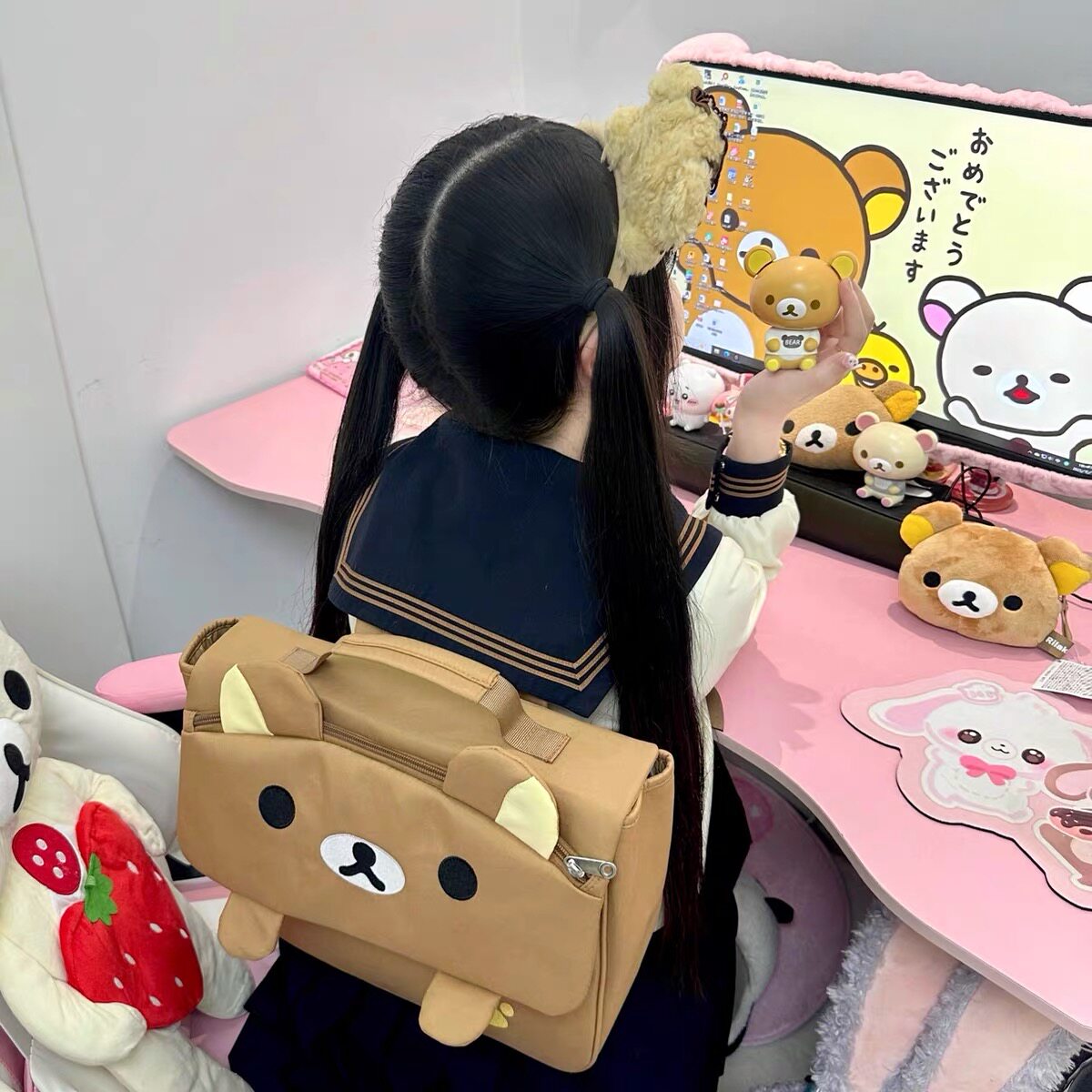 Cartoon Bear-rugzak Japanse sc - Women'S Japanese Bags recensie en prijs