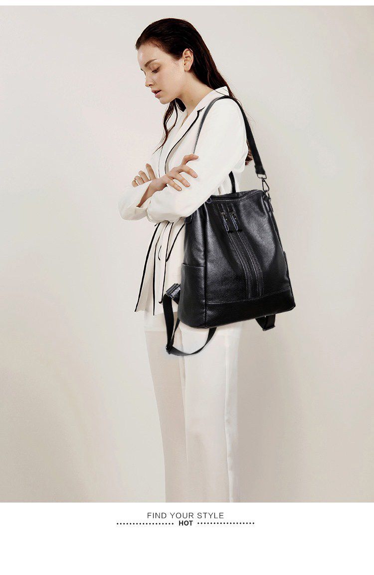 Dames Zacht Leren Rugzak Schoo - Women'S Bags For Work recensie en prijs