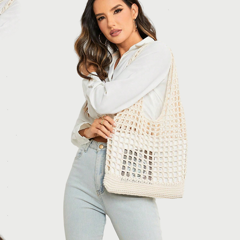 Mode Gehaakte Tassen Voor Dame - Crochet Market Bag recensie en prijs