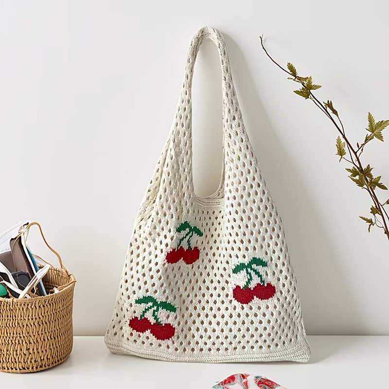 Dames stijlvolle gehaakte draa - Crochet Market Bag recensie en prijs