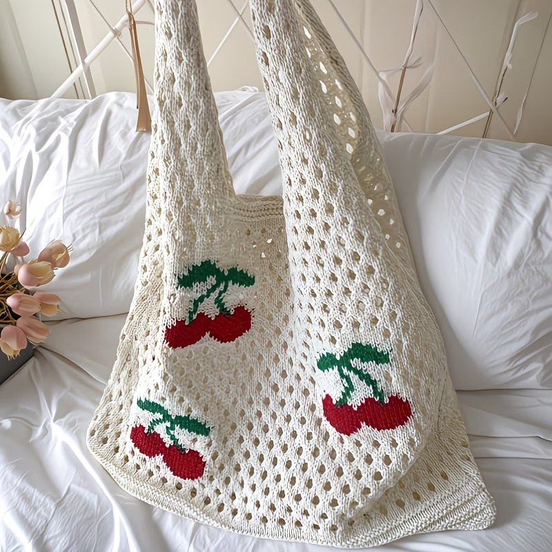Dames stijlvolle gehaakte draa - Crochet Market Bag recensie en prijs