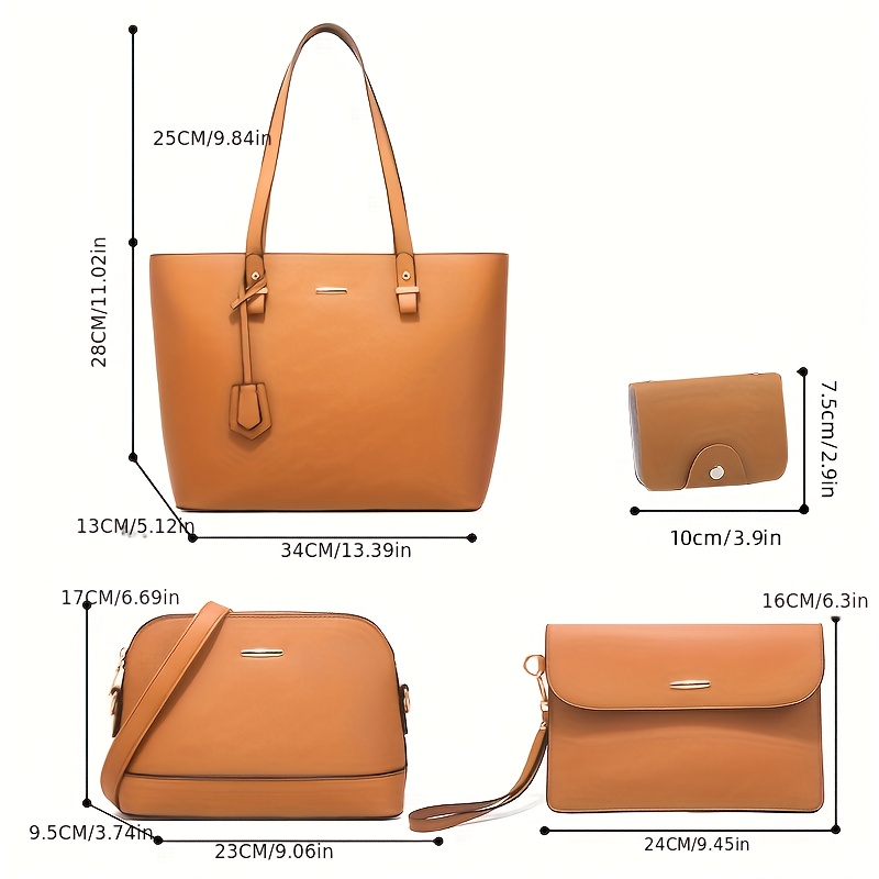 4 stuks mode damestassensets e - Women'S Bags For Work recensie en prijs