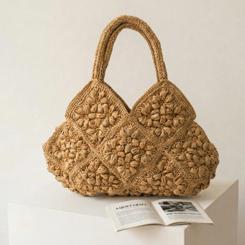 Handgemaakte papieren geweven  - Crochet Market Bag recensie en prijs