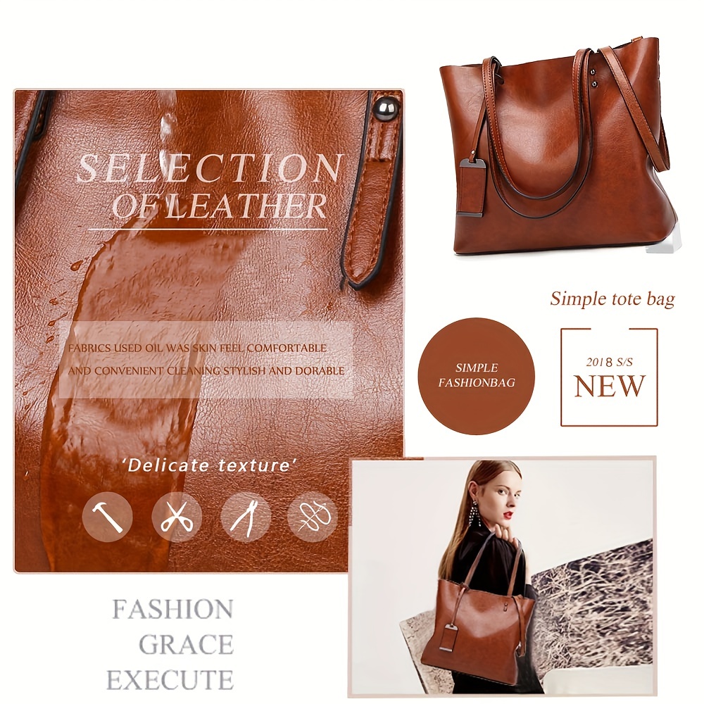 Modieuze Klassieke Retro Leder - Women'S Work Bags Tote recensie en prijs